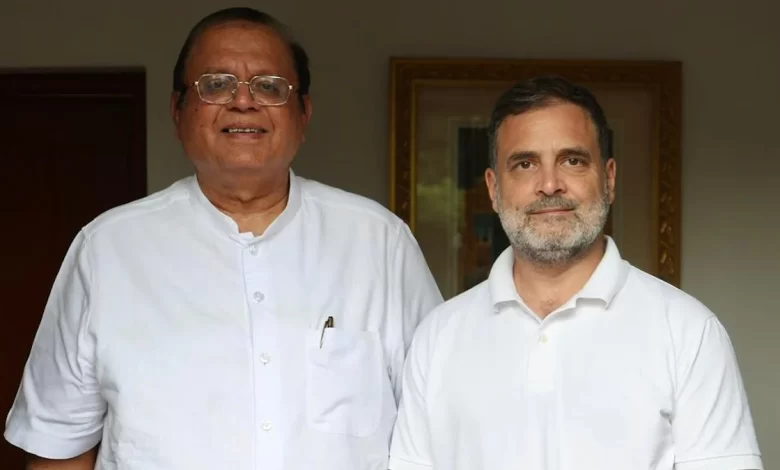 राहुल गाँधी से अमितेश शुक्ल ने की मुलाकात