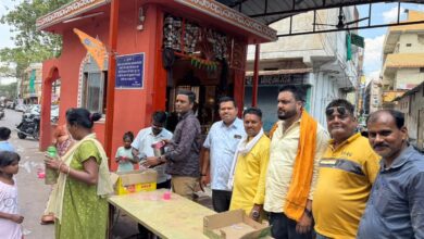 सत्तीचौरा दुर्गा मंदिर में निर्जला एकादशी पर महाआरती