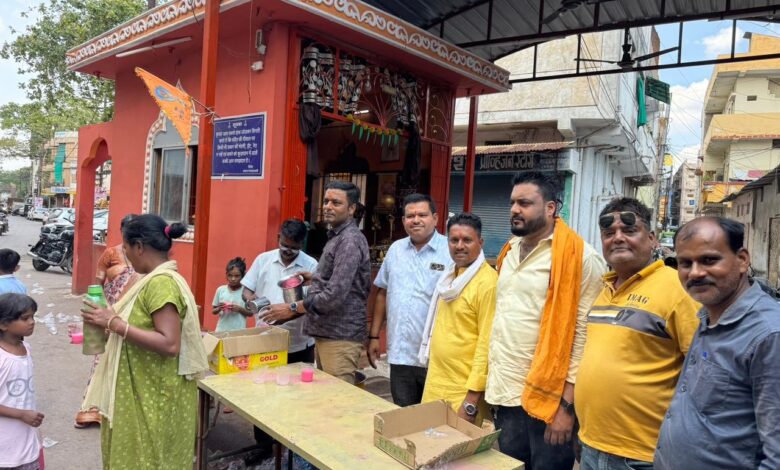 सत्तीचौरा दुर्गा मंदिर में निर्जला एकादशी पर महाआरती