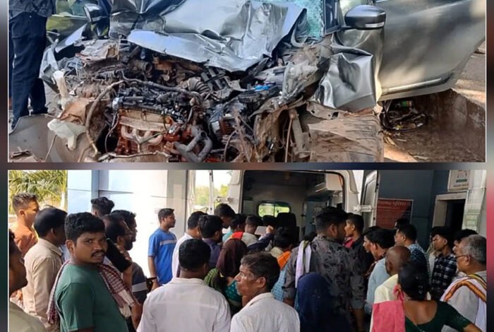 ट्रक से टकराई कार, ओडिशा के शिक्षा मंत्री के भांजे सहित 4 गंभीर 