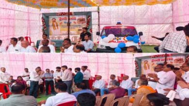 दिवंगत पुत्र की स्मृति में अजय सिंह ने स्वास्थ्य केंद्र भैरमगढ़ को एम्बुलेंस भेंट की