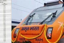 गाड़ी संख्या 08411 ब्रह्मपुर-उधना के मध्य पहली बार अमृत भारत एक्सप्रेस स्पेशल ट्रेन रायपुर से गुजरेगी