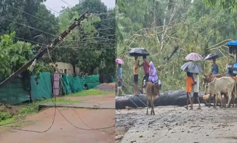 कांकेर में मौसम का तांडव, बिजली और यातायात दोनों ठप