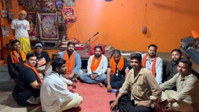 विश्व हिंदू परिषद-बजरंग दल का साप्ताहिक मिलन आयोजित