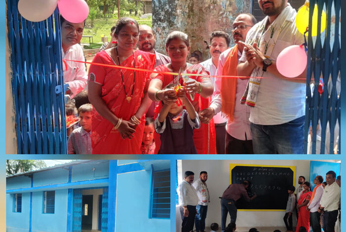 प्राथमिक शाला परधानपारा तोयनार के नवीन भवन का हुआ उद्घाटन