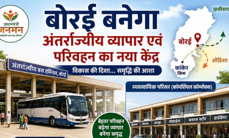 धमतरी में बनेंगे व्यवसायिक परिसर, बोरई बनेगा अंतर्राज्यीय व्यापार एवं परिवहन का नया केंद्र