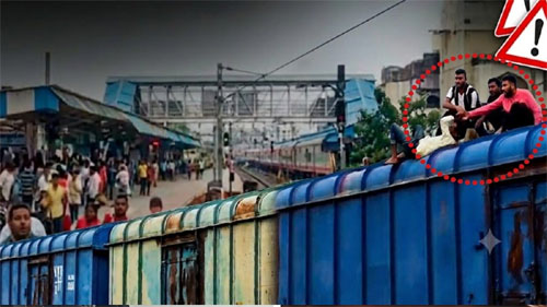मालगाड़ी पर चढ़े युवक ने 25 हजार वोल्ट की लाइन पकडऩे की कोशिश, जीआरपी और आरपीएफ ने बचाई जान मालगाड़ी पर चढ़े युवक ने 25 हजार वोल्ट की लाइन पकडऩे की कोशिश, जीआरपी और आरपीएफ ने बचाई जान