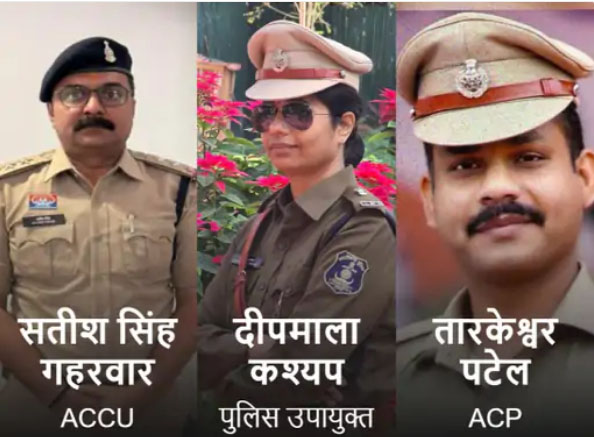 रायपुर पुलिस कमिश्नरेट में 3 डीसीपी की पोस्टिंग बदली रायपुर पुलिस कमिश्नरेट में 3 डीसीपी की पोस्टिंग बदली