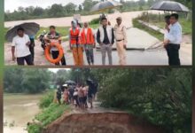 कोंडागांव के नदी-नाले उफान पर एनएच-130 डी एवं मर्दापाल मार्ग हुआ बाधित