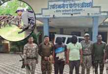 नक्सली बैनर लगाकर दहशत फैलाने वाले भाजपा नेता सहित दो गिरफ्तार