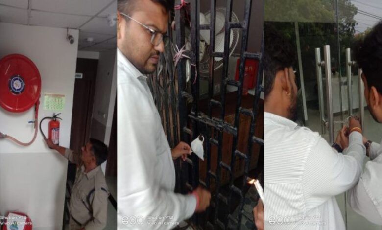 चेतावनी के बाद भी नहीं किए सुरक्षा इंतजाम, एलन सहित 6 कोचिंग संस्थान सील चेतावनी के बाद भी नहीं किए सुरक्षा इंतजाम, एलन सहित 6 कोचिंग संस्थान सील