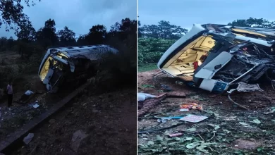 धुरली के पास सुबह 4.30 बजे पलटी बस, घायलों को अस्पताल में कराया भर्ती