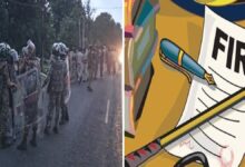 लाठी-फरसे से पुलिस पर हमला, मदनगर हिंसा में 100 से ज्यादा अज्ञात शामिल
