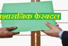 सरकार का बड़ा प्रशासनिक फैसला, रायपुर जिले में अधिकारियों के पदों में बदलाव