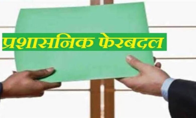सरकार का बड़ा प्रशासनिक फैसला, रायपुर जिले में अधिकारियों के पदों में बदलाव सरकार का बड़ा प्रशासनिक फैसला, रायपुर जिले में अधिकारियों के पदों में बदलाव
