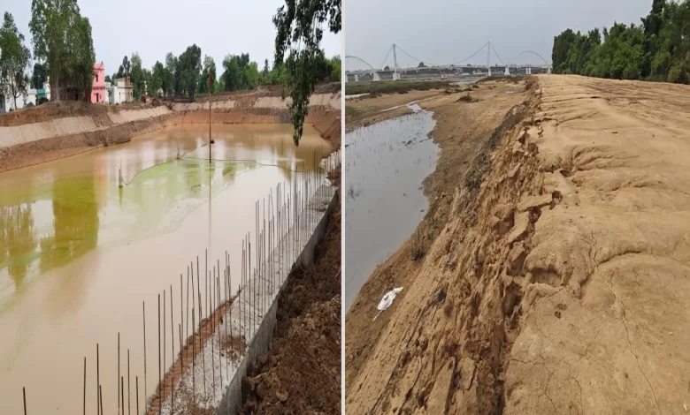 राजिम मेला मार्ग निर्माण पर विवाद, सेलेक्टेड सॉइल की जगह तालाब की मिट्टी लगाने का आरोप राजिम मेला मार्ग निर्माण पर विवाद, सेलेक्टेड सॉइल की जगह तालाब की मिट्टी लगाने का आरोप