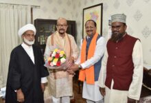 राज्यपाल डेका से छत्तीसगढ़ राज्य हज कमेटी के अध्यक्ष ने की सौजन्य भेंट राज्यपाल डेका से छत्तीसगढ़ राज्य हज कमेटी के अध्यक्ष ने की सौजन्य भेंट