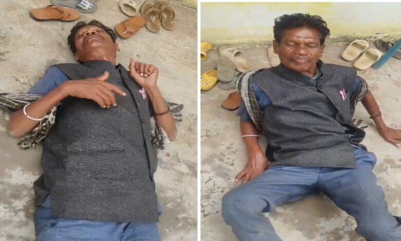शराब के नशे धुत गाली गलौज करता मिला हेडमास्टर