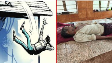 चैली से गिरकर राजमिस्त्री की मौत
