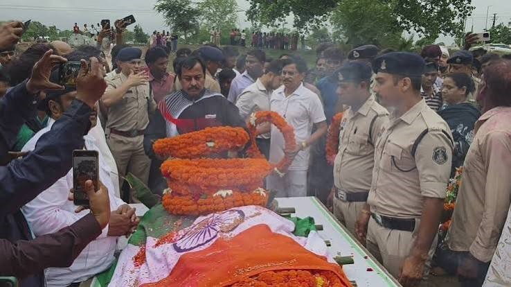 पद्म विभूषण डॉ. तीजन बाई का पार्थिव देह पंचतत्व में विलीन