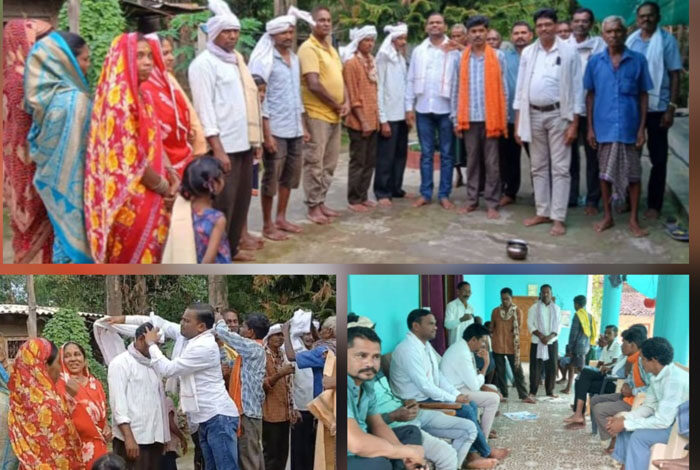 ईसाई धर्मांतरित तीन परिवारों के 17 सदस्यों ने अपनाया मूल धर्म ईसाई धर्मांतरित तीन परिवारों के 17 सदस्यों ने अपनाया मूल धर्म