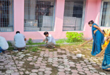 जनपद पंचायत सूरजपुर परिसर में हुआ स्वच्छता श्रमदान का आयोजन