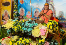 श्री शंकराचार्य आश्रम बोरिया कला गौ सेवा केंद्र में लक्ष्मण मिश्रा ने किया गौ दान