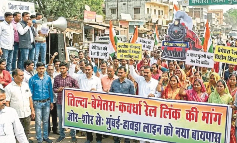 कटघोरा-डोंगरगढ़ रेल परियोजना में बेमेतरा को भी जोडऩे उठी मांग, शिवनाथ नदी पर बड़ा पुल बनाने रेलवे को करना पड़ेगा बस खर्च