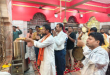 भाजपा प्रदेश अध्यक्ष के स्वास्थ्य की मंगलकामना हेतु किया सामूहिक हनुमान चालीसा पाठ