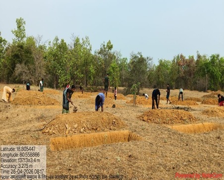 मनरेगा से बदली निम्मलगुड़ा की तस्वीर, 500 जल अवशोषण ट्रेंच से बढ़ा भू-जल स्तर, 1,801 मानव-दिवस का मिला रोजगार मनरेगा से बदली निम्मलगुड़ा की तस्वीर, 500 जल अवशोषण ट्रेंच से बढ़ा भू-जल स्तर, 1,801 मानव-दिवस का मिला रोजगार